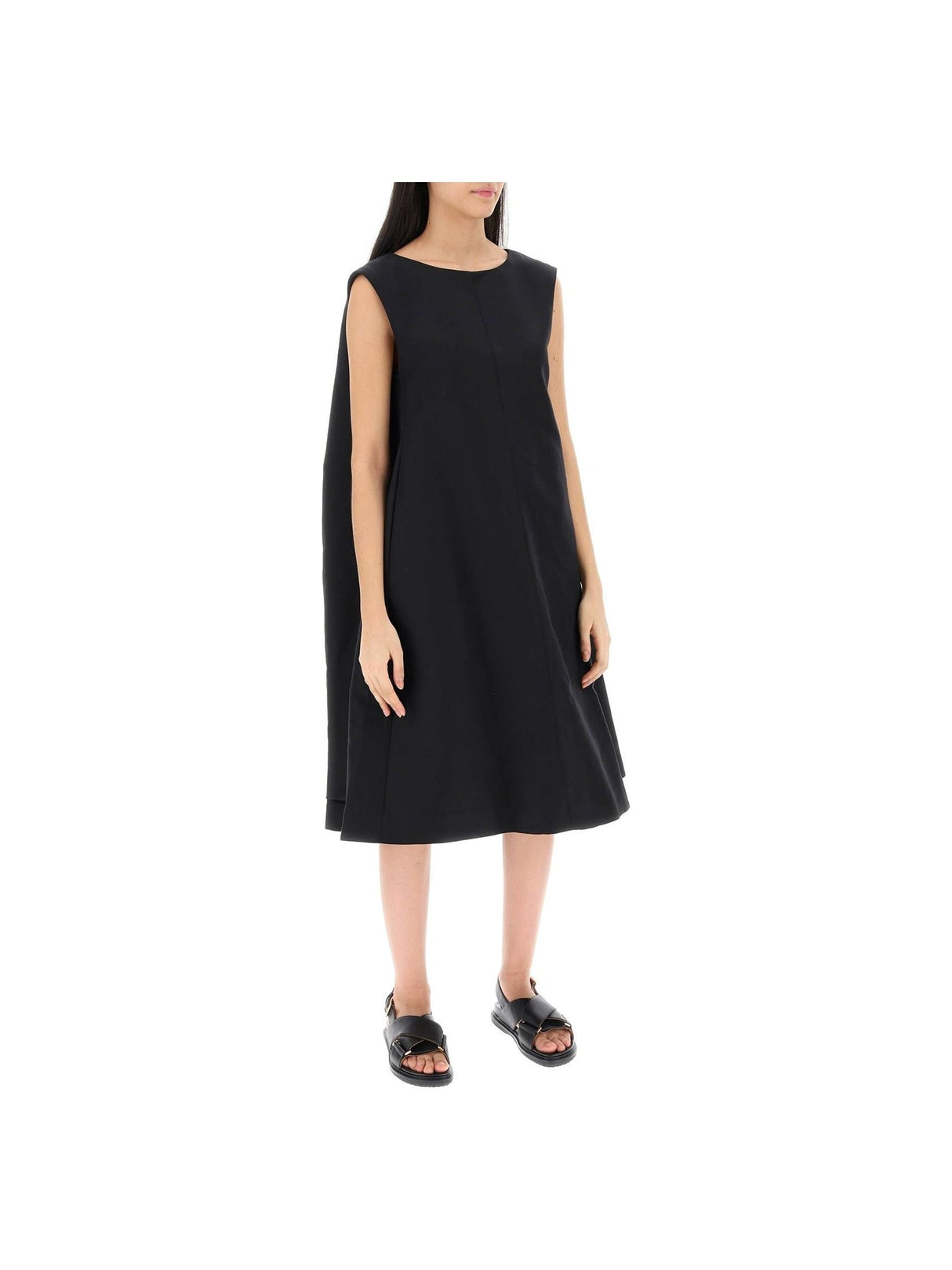 MARNI-Cotton Cady Cocoon Dress -JOHN JULIA.