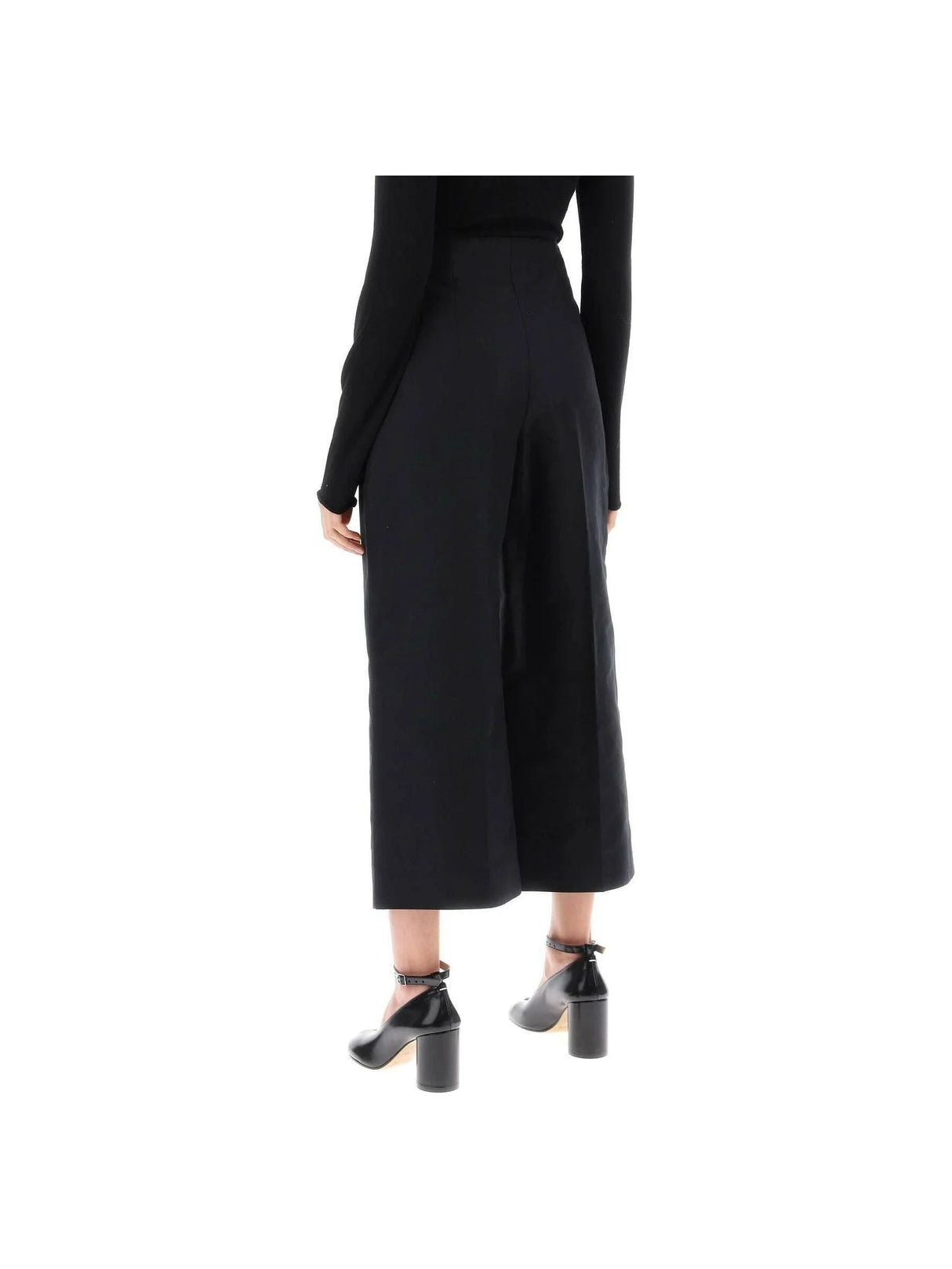 MARNI Cropped Cotton Cady High-Waisted Trousers JOHN JULIA.