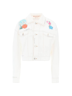 Cropped Denim Jacket - 34 - Women > Clothing > Jackets and Blazers > Denim jackets