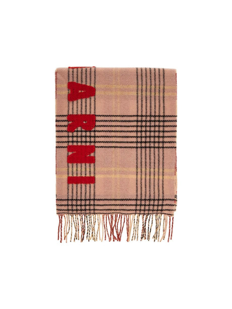 MARNI-Double Check Wool Scarf-JOHN JULIA