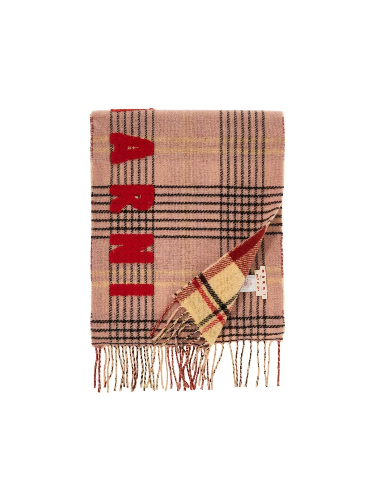 MARNI-Double Check Wool Scarf-JOHN JULIA