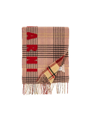 MARNI-Double Check Wool Scarf-JOHN JULIA