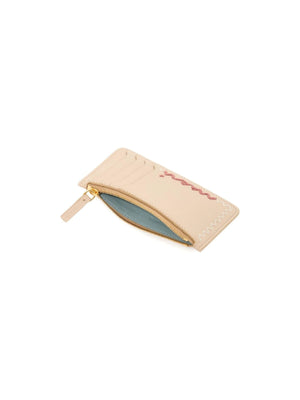 Embroidered Card Holder - OS - Women > Accessories > Wallets and Small Leather Goods > Card holders