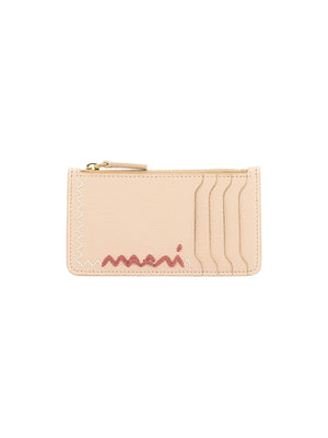 Embroidered Card Holder - OS - Women > Accessories > Wallets and Small Leather Goods > Card holders