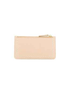 Embroidered Card Holder - OS - Women > Accessories > Wallets and Small Leather Goods > Card holders