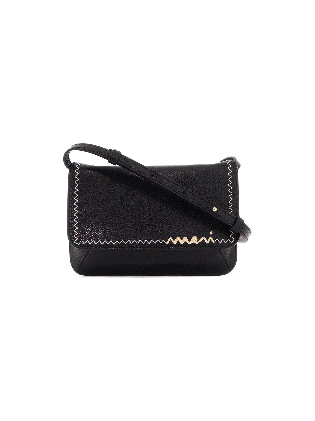 Flap Trunk Shoulder Bag With