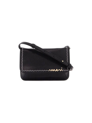 Flap Trunk Shoulder Bag With