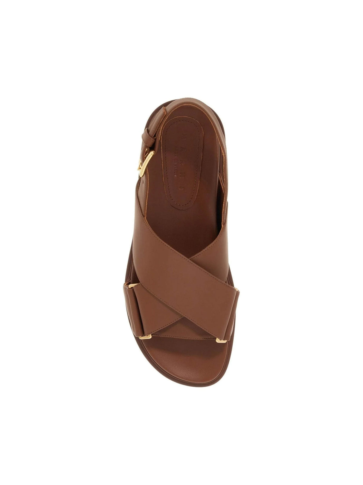 MARNI-Fussbett Leather Sandals -JOHN JULIA.