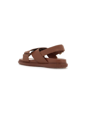 MARNI-Fussbett Leather Sandals -JOHN JULIA.