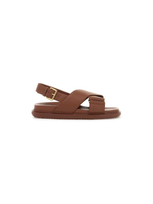 MARNI-Fussbett Leather Sandals -JOHN JULIA.