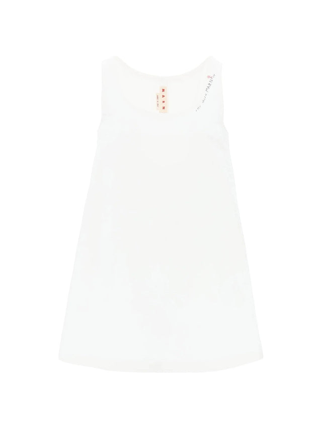 Hand-Embroidered Cotton Cady Dress - 34 - Women > Clothing > Dresses > Mini