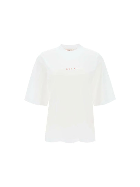 MARNI-Lily Organic Cotton Logo T-Shirt-JOHN JULIA