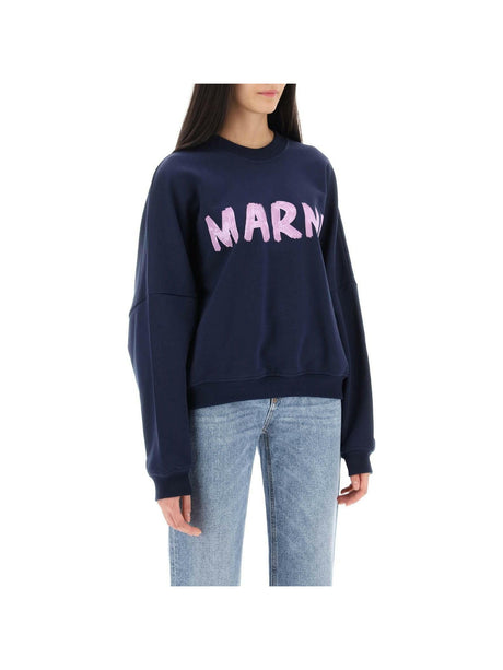 Logo Print Boxy Sweatshirt MARNI JOHN JULIA.