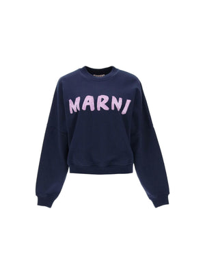 Logo Print Boxy Sweatshirt MARNI JOHN JULIA.