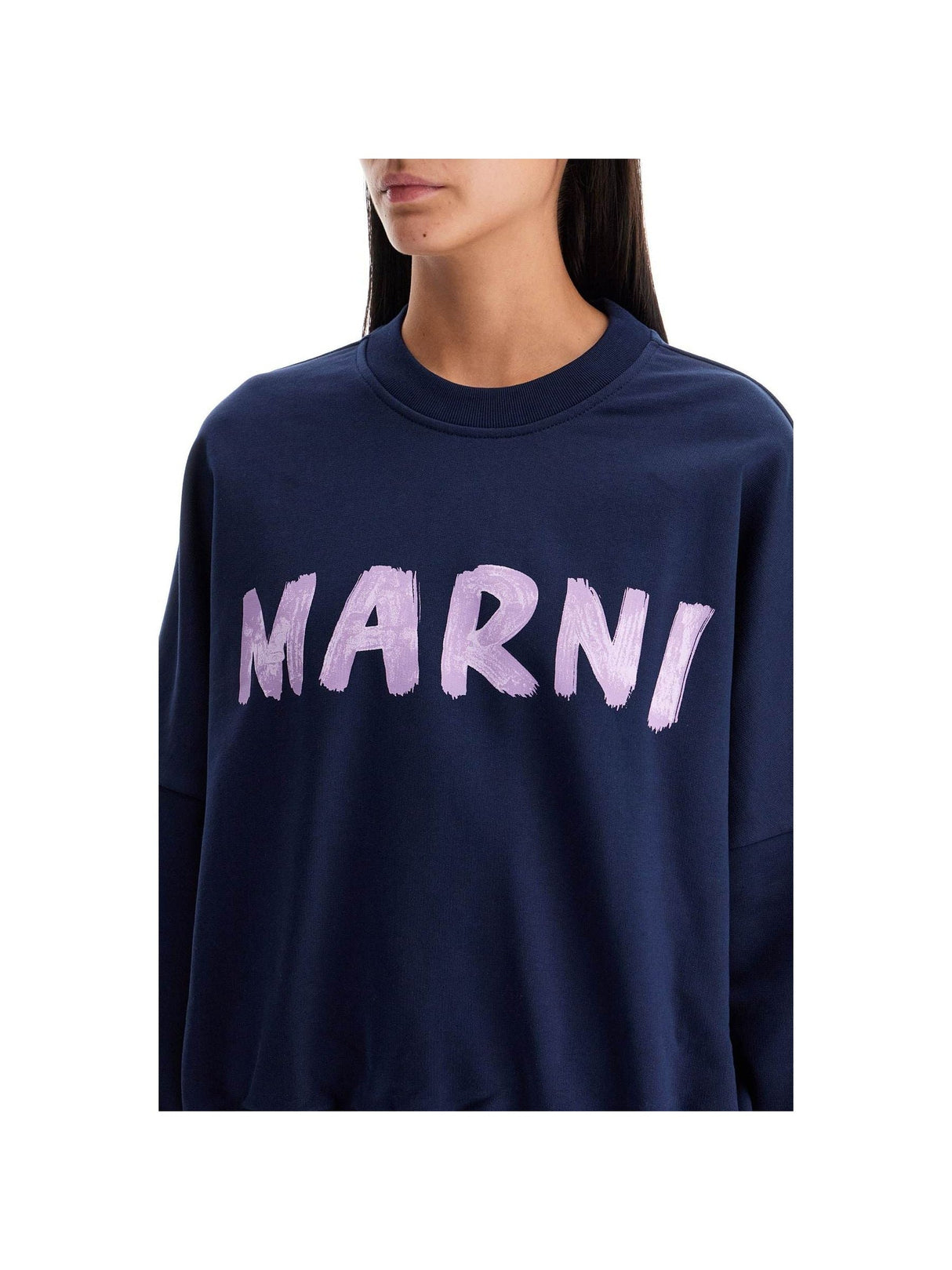 Logo Print Boxy Sweatshirt