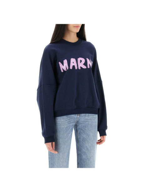 Logo Print Boxy Sweatshirt MARNI JOHN JULIA.