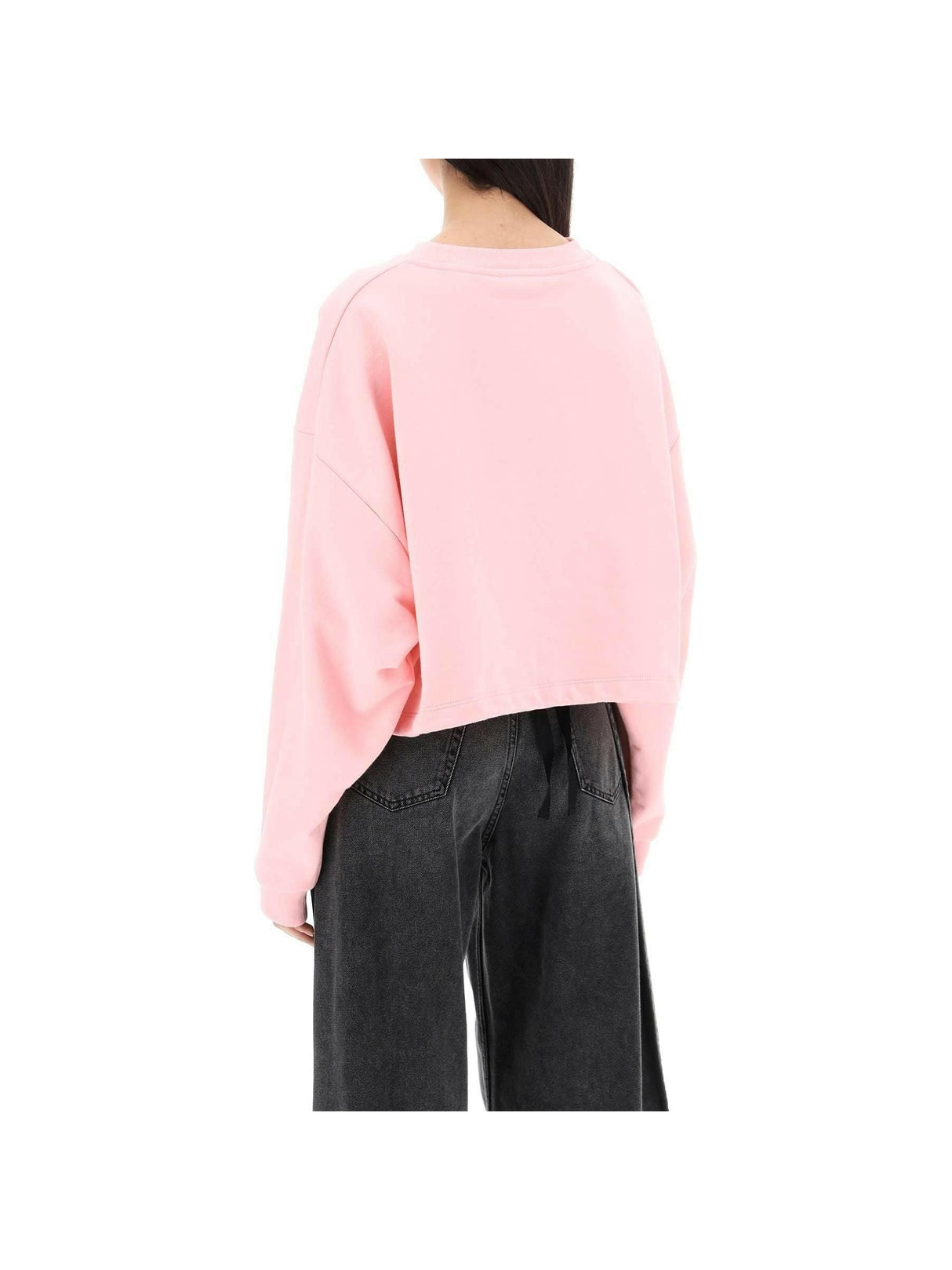 Magnolia Pink Embroidered Organic Cotton Sweatshirt MARNI JOHN JULIA.