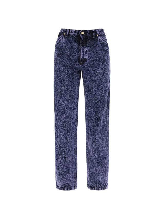 Marbleized Cotton Denim Jeans MARNI JOHN JULIA.