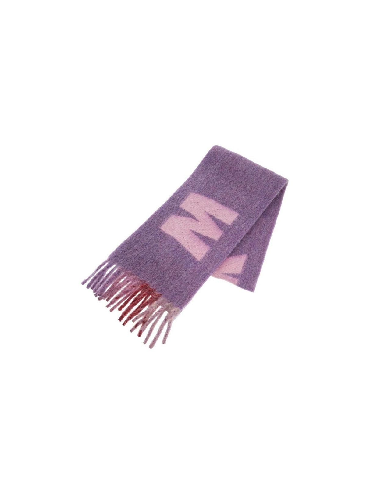 Maxi Logo Mohair and Wool Scarf.