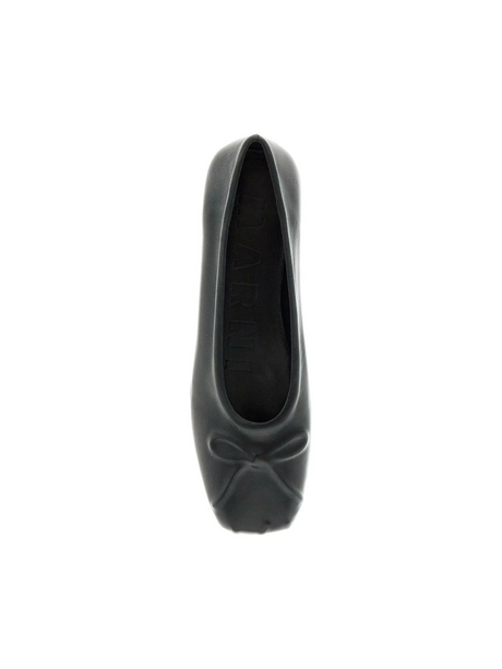 Nappa Leather Seamless Little Bow Ballet Flats.