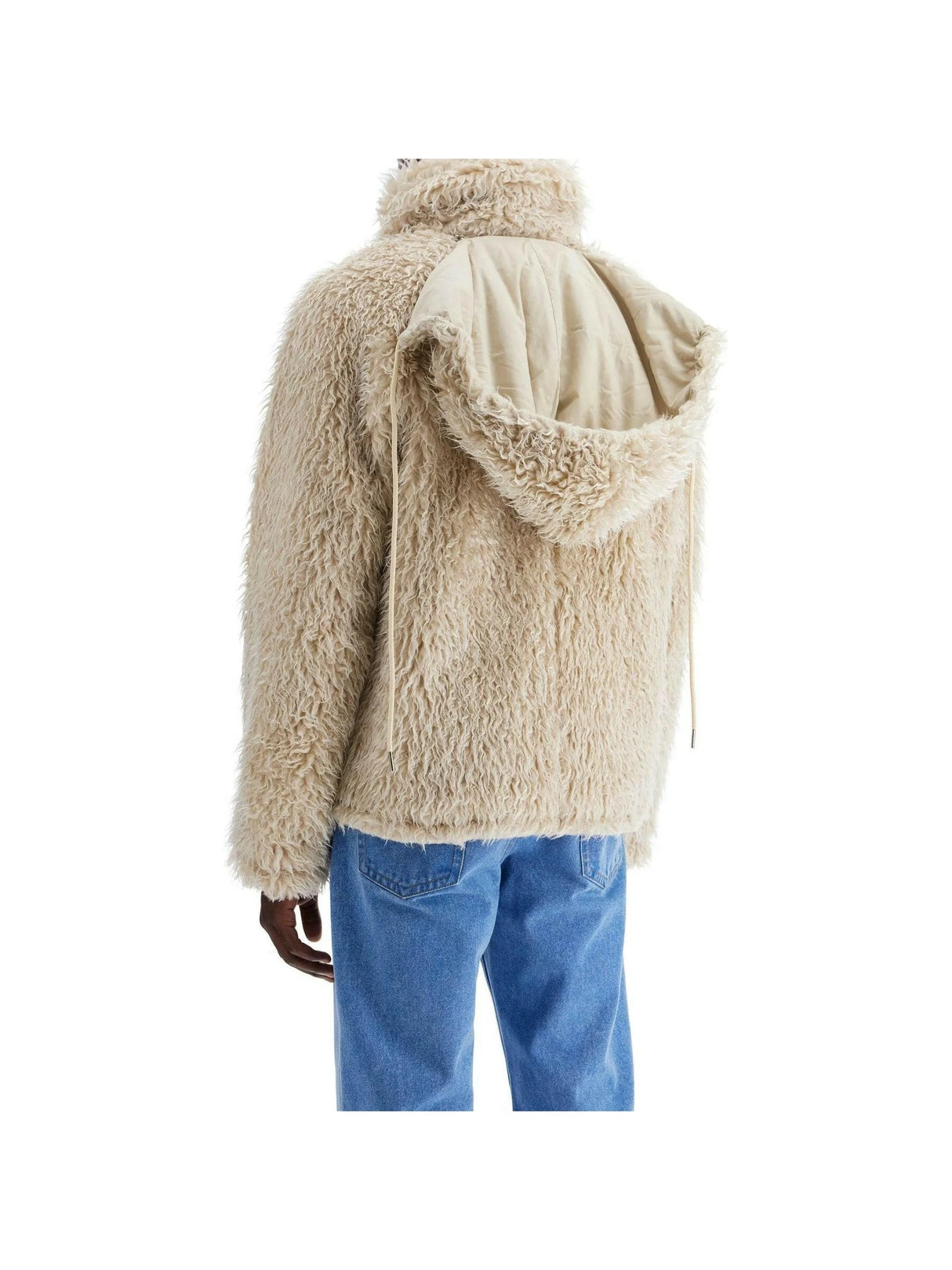 Shaggy Hooded Fluffy Jacket-Marni-JOHN JULIA