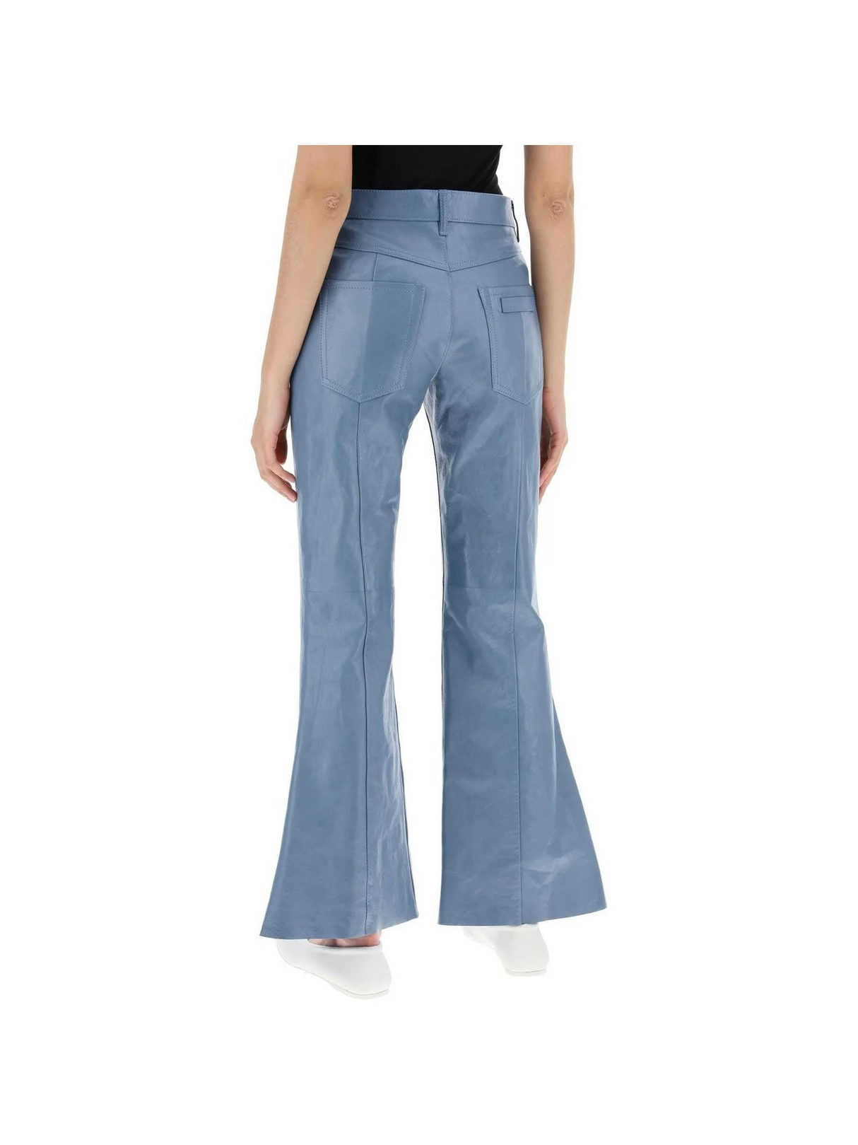 Opal Flared Leather Pants MARNI JOHN JULIA.