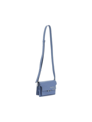 Opal Blue Mini Soft Trunk Shoulder Bag MARNI JOHN JULIA.