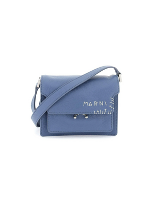 Opal Blue Mini Soft Trunk Shoulder Bag MARNI JOHN JULIA.