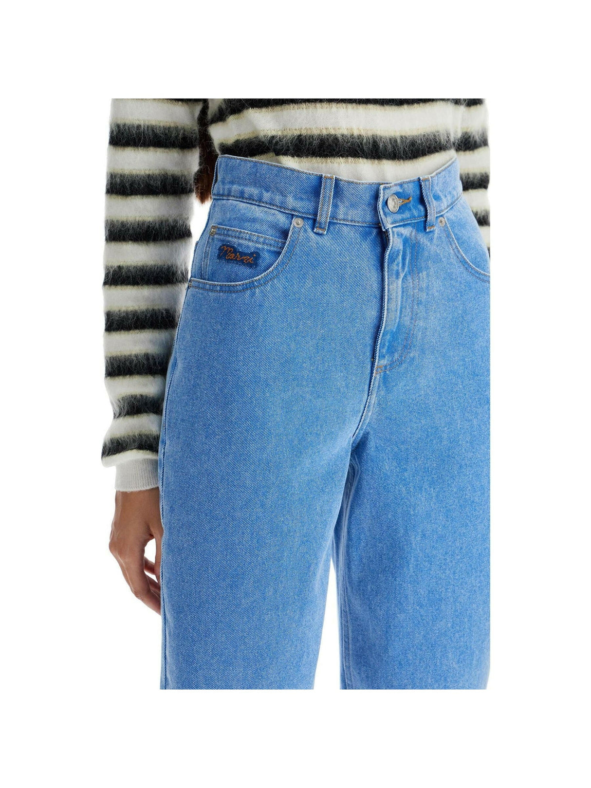 Organic Denim Cropped Jeans.