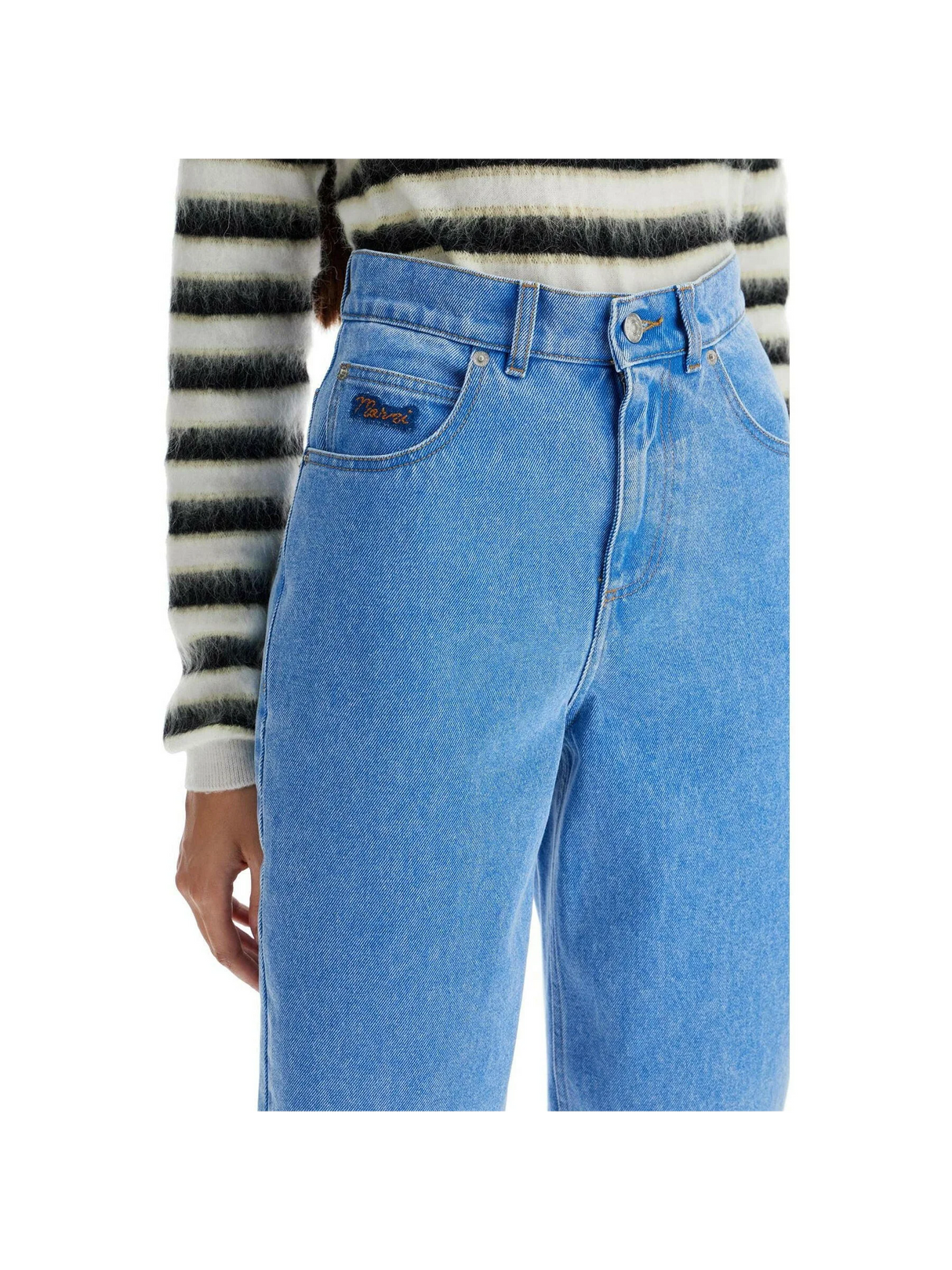 Organic Denim Cropped Jeans.