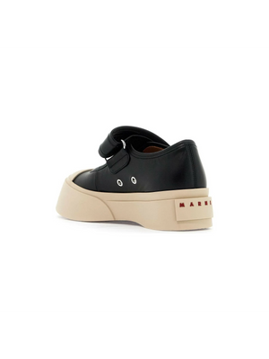 Pablo Mary Jane Nappa Leather Sneakers.