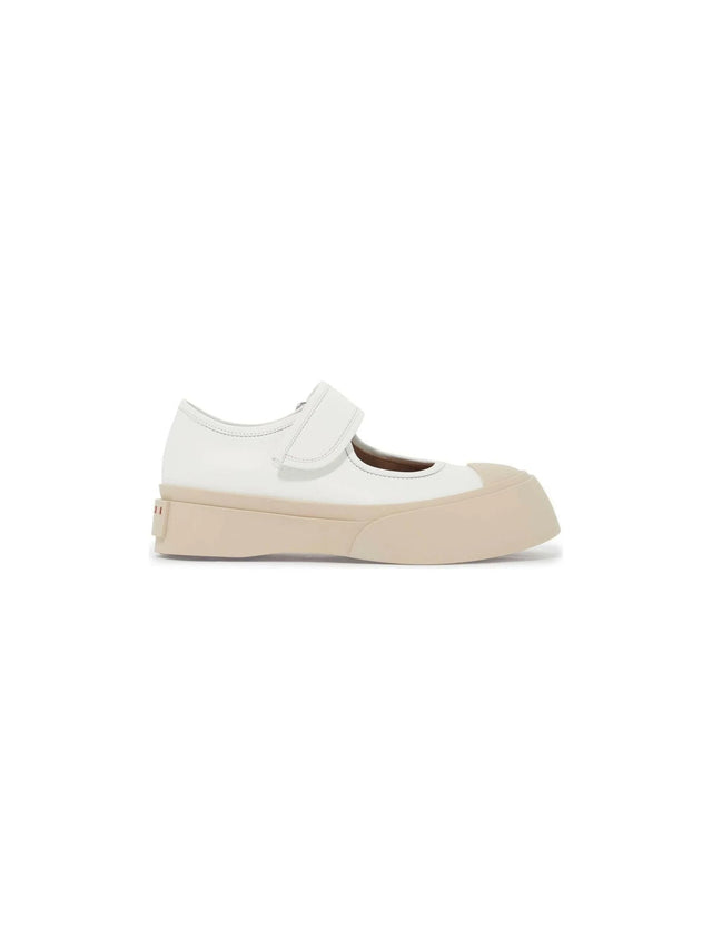 Pablo Mary Jane Nappa Leather Sneakers.