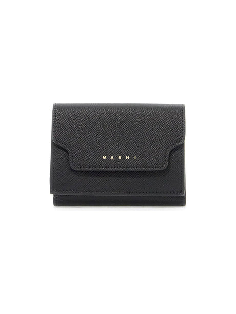 Saffiano Leather Tri-fold Wallet