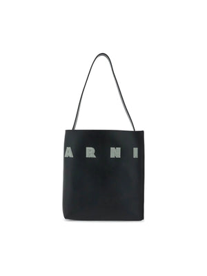 Elegant Black Museo Hobo Bag featuring geometric shapes on the front