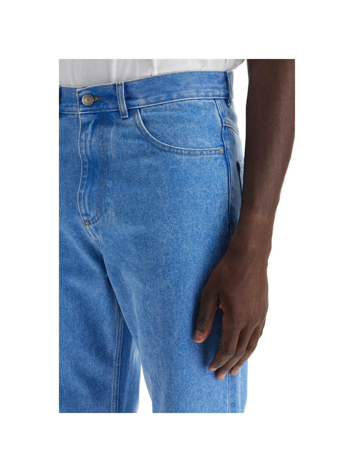 Straight Leg Organic Denim Jeans.