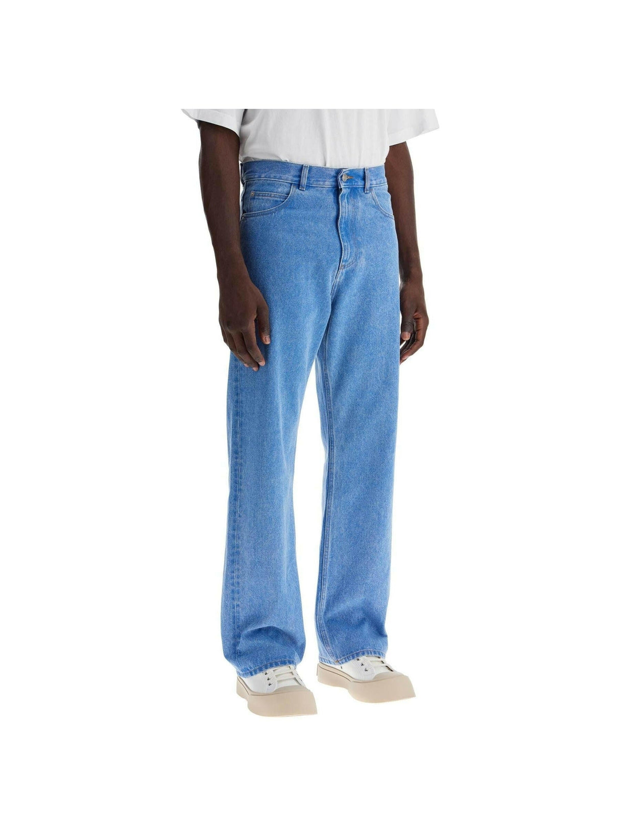 Straight Leg Organic Denim Jeans.