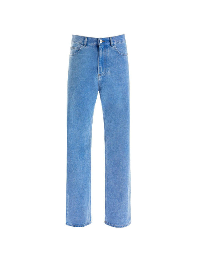 Straight Leg Organic Denim Jeans.