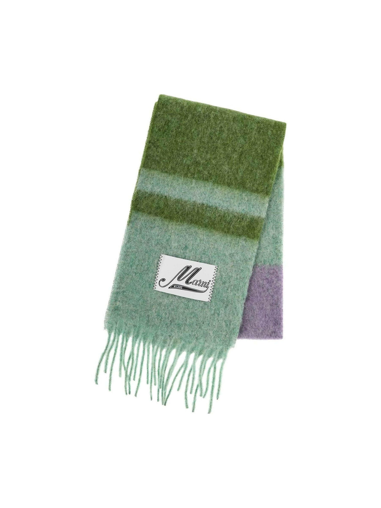 MARNI-Striped Alpaca-Mohair Scarf-JOHN JULIA