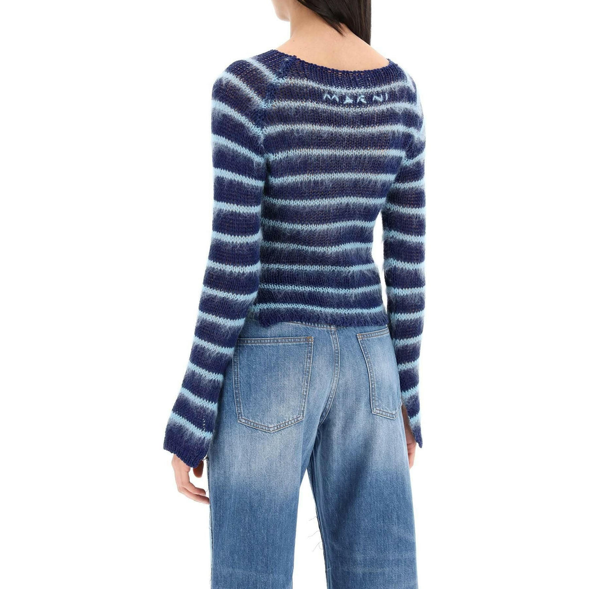 Striped Cotton And Mohair Pullover MARNI JOHN JULIA.