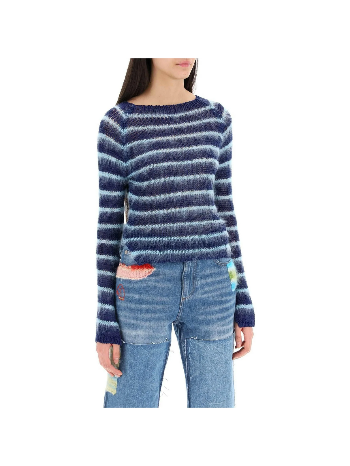 Striped Cotton And Mohair Pullover MARNI JOHN JULIA.