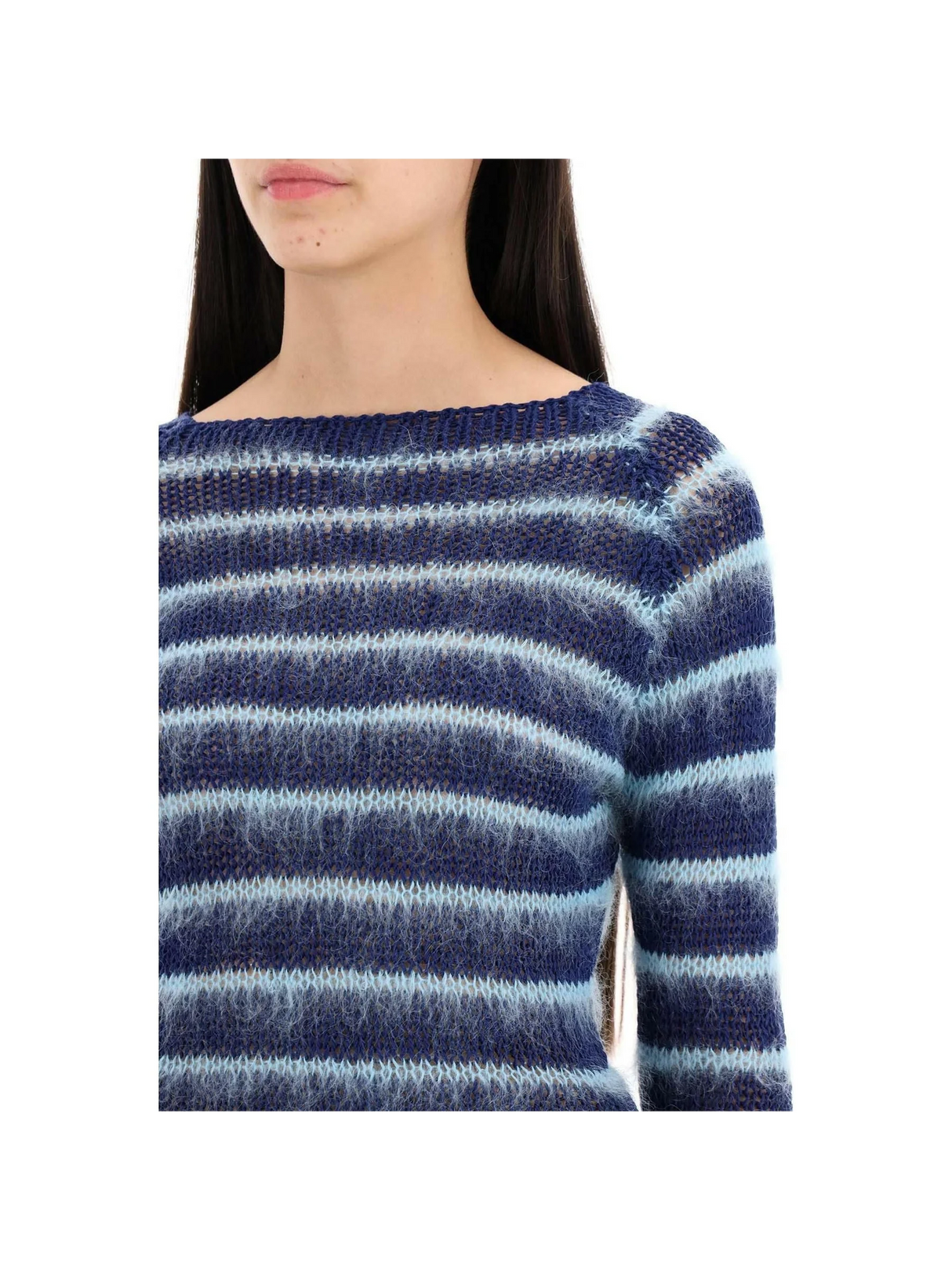 Striped Cotton And Mohair Pullover MARNI JOHN JULIA.