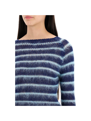 Striped Cotton And Mohair Pullover MARNI JOHN JULIA.