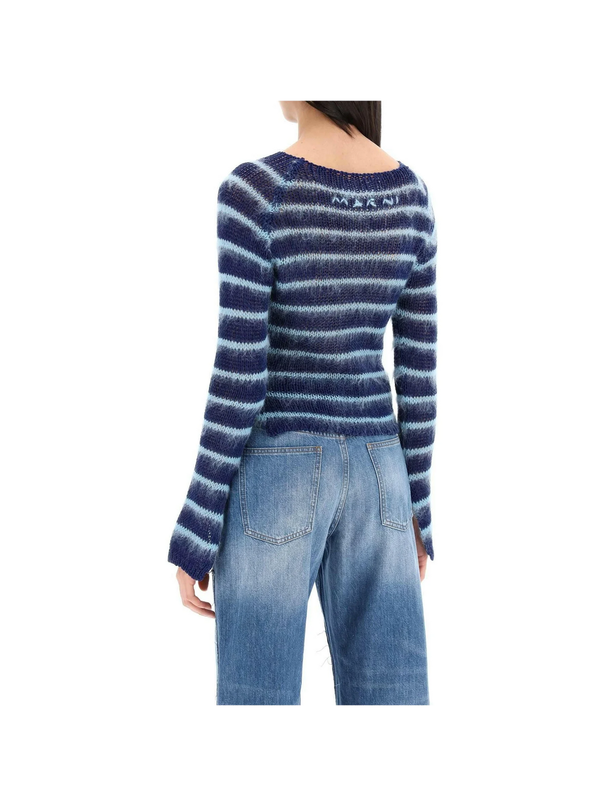 Striped Cotton And Mohair Pullover MARNI JOHN JULIA.