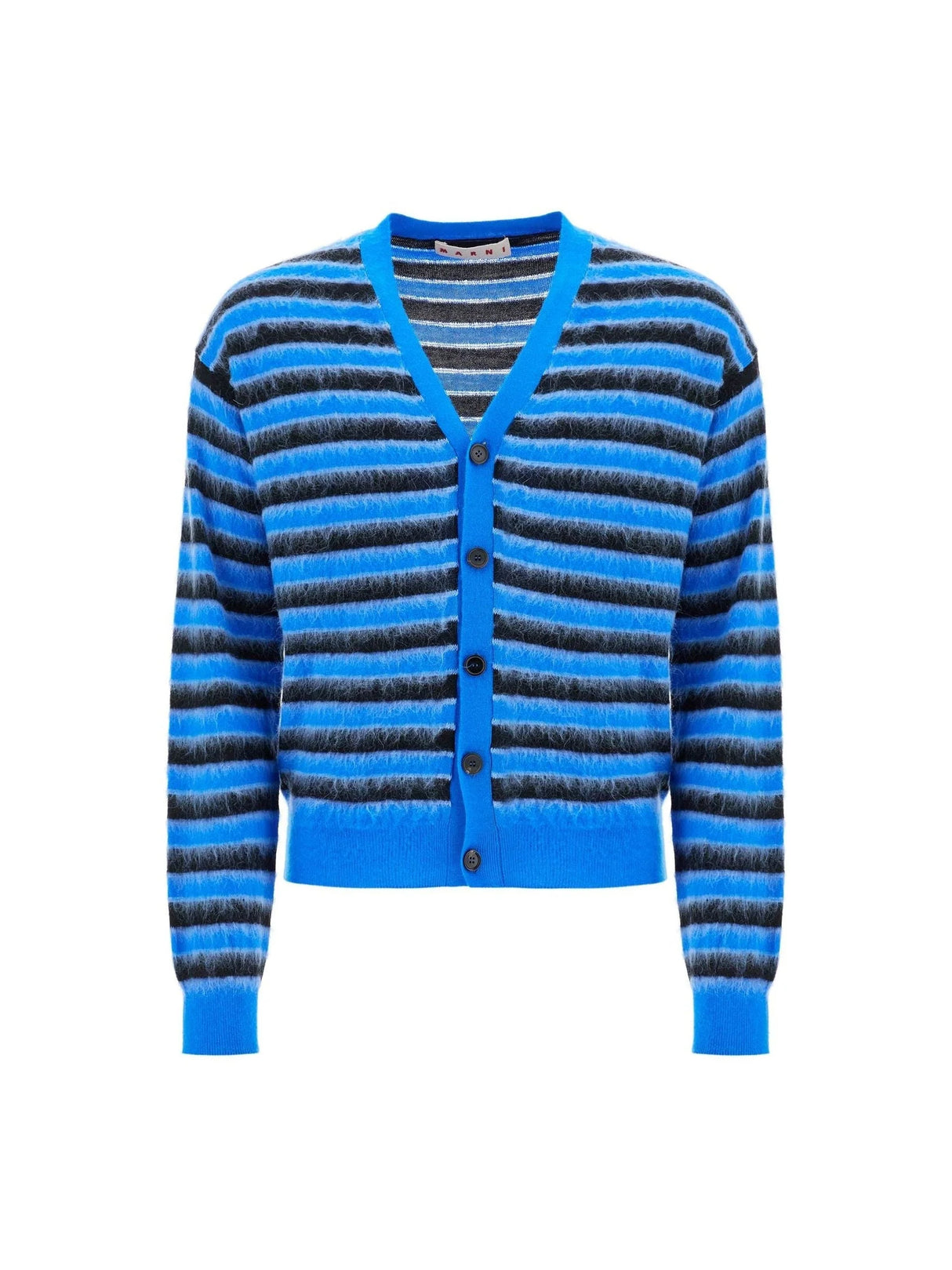 Striped Wool Mohair Cardigan-Marni-JOHN JULIA