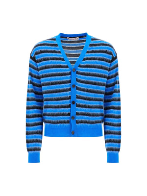 Striped Wool Mohair Cardigan-Marni-JOHN JULIA