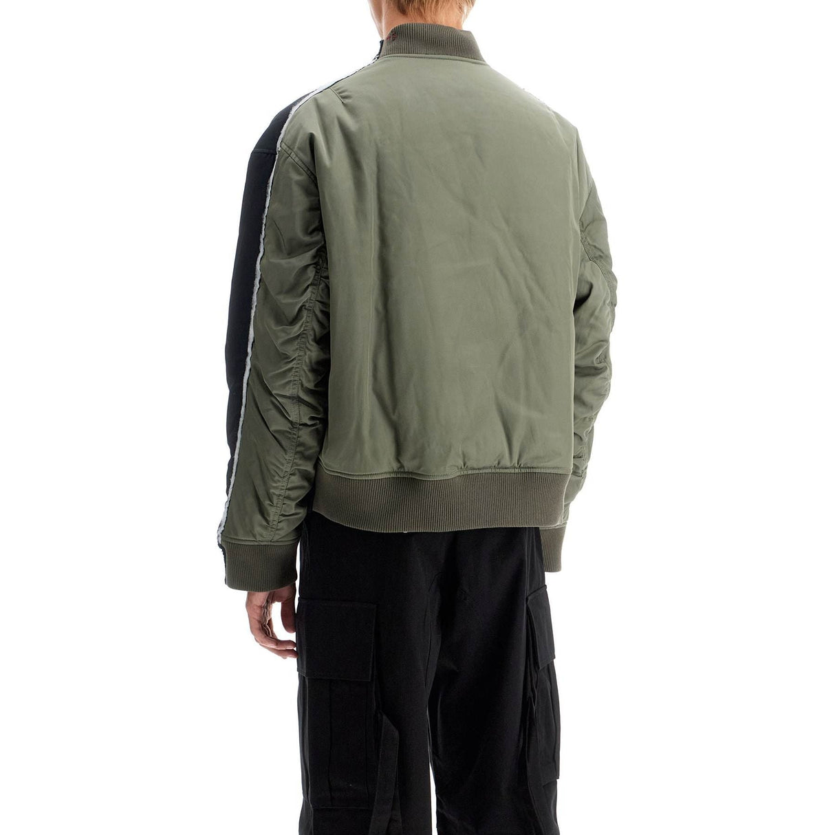 MARNI-Two Tone Bomber Jacket With Stitching -JOHN JULIA.