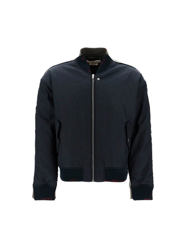 MARNI-Two Tone Bomber Jacket With Stitching -JOHN JULIA.