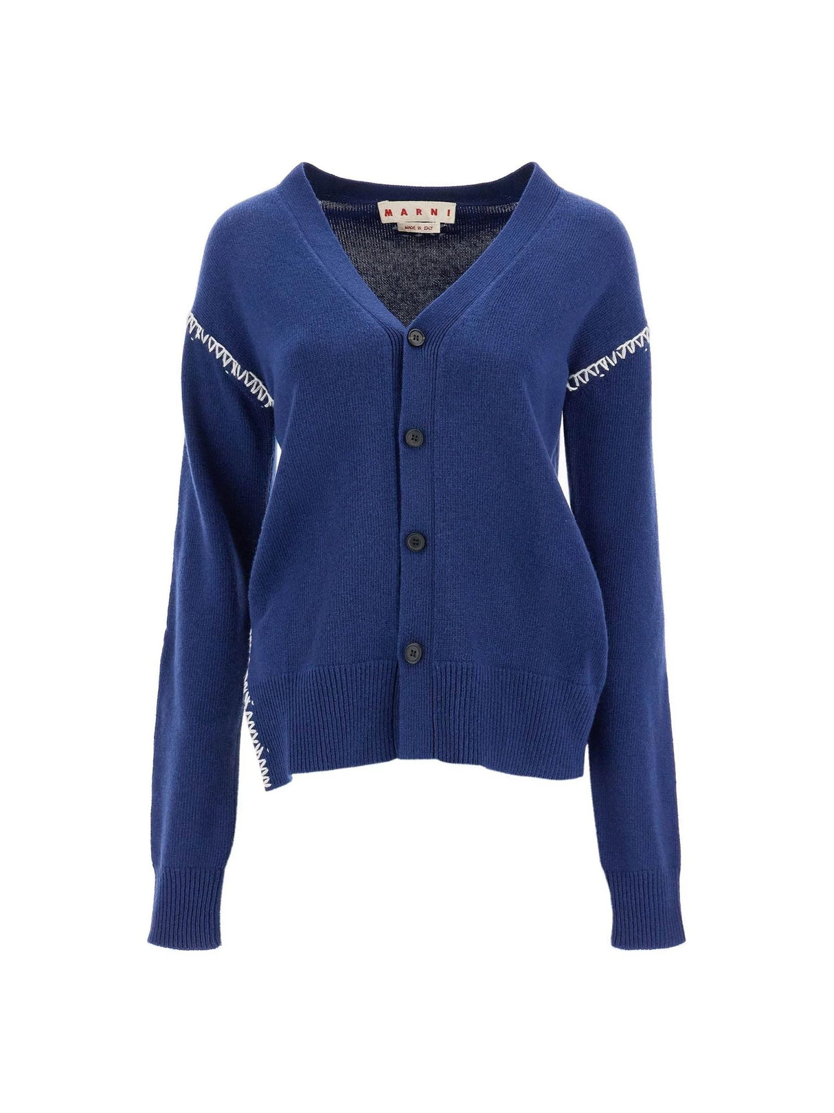 MARNI-Wool Cashmere Cardigan-JOHN JULIA