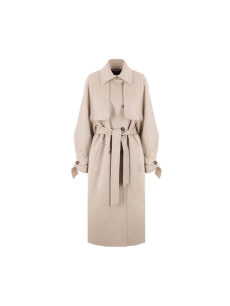 Double-Breasted Cashmere Coat-Max Mara Atelier-JOHN JULIA