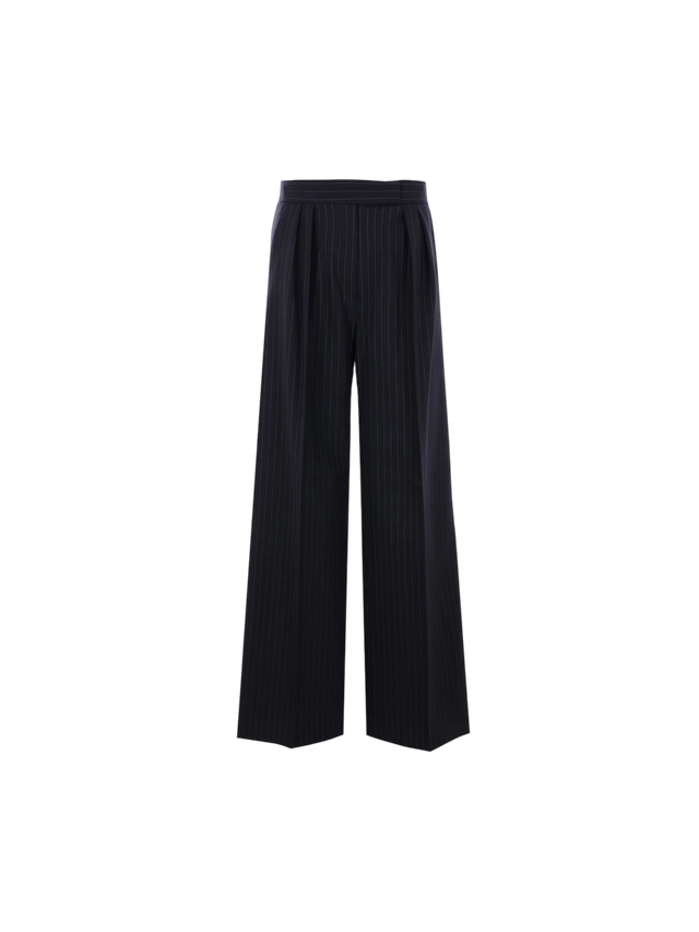 Bacca Wide-leg Pinstripe Wool Trousers MAX MARA